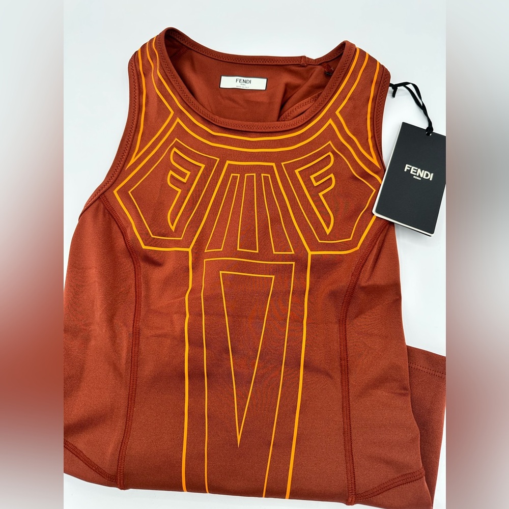 FENDI Graphic Logo Tank - Picture 1 of 8